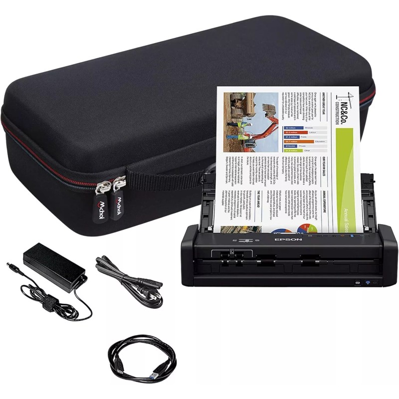 Mchoi Eva Portable Case For Epson Workforce Es 300W Es