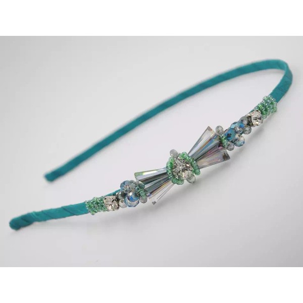 Unbranded Green crystal headband - good quality from Top Tone