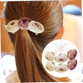 Minkissy Bridal Hair Jewelry Flower Hair Stick for Women for Wedding Proms Parties