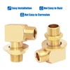 WEHOPE 2PCS B-0230-K Brass Wall Mount Connection Installation Kit Replacement