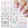 IDDFEVE Easter Nail Art Stickers - Glitter Bunny Eggs Flowers