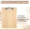 A4 Wooden Clipboard A4 Clipboards with Clip for Daily Notes,