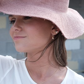 CZ Butterfly Stud Earrings [18K Gold Plated on .925 Sterling Silver]| Small Gold Studs | Minimal Jewelry Gift for Her