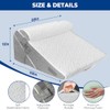 GUWELL Wedge Pillow for Headboard, Adjustable Bed Wedge Pillow Set