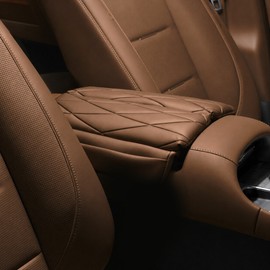 I'M BAN The All-New Palisade LX3 Dedicated Vehicle Console Cushion for 7-Seater Dual-Swing, Save Brown, 1 Piece