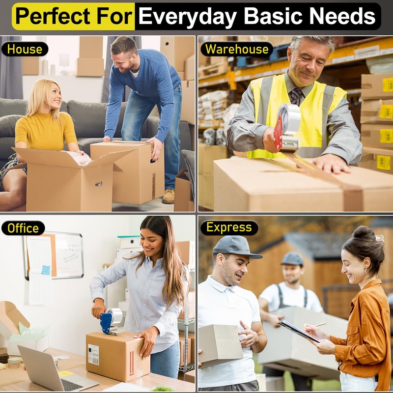 PACKKA PACKKA Clear Packing Tape, 12 Rolls Heavy Duty Shipping