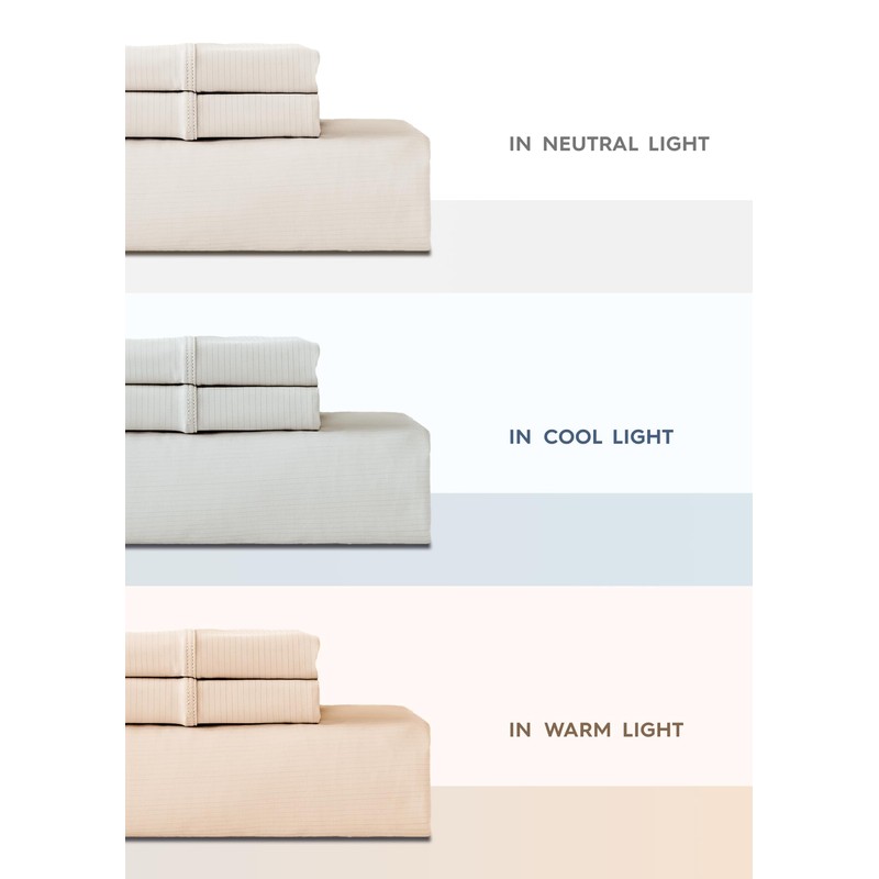 REST® Evercool®+ Starter Sheet Set, Full Size, Ivory, Breathable Bed