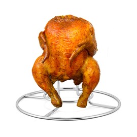 HaSteeL Beer Can Chicken Holder 1 Pack, Stainless Steel Chicken Rack for Grill Smoker Oven BBQ, Vertical Beer Butt Chicken Stand for Tender Roaster Chicken & Turkey, Sturdy & Dishwasher Safe