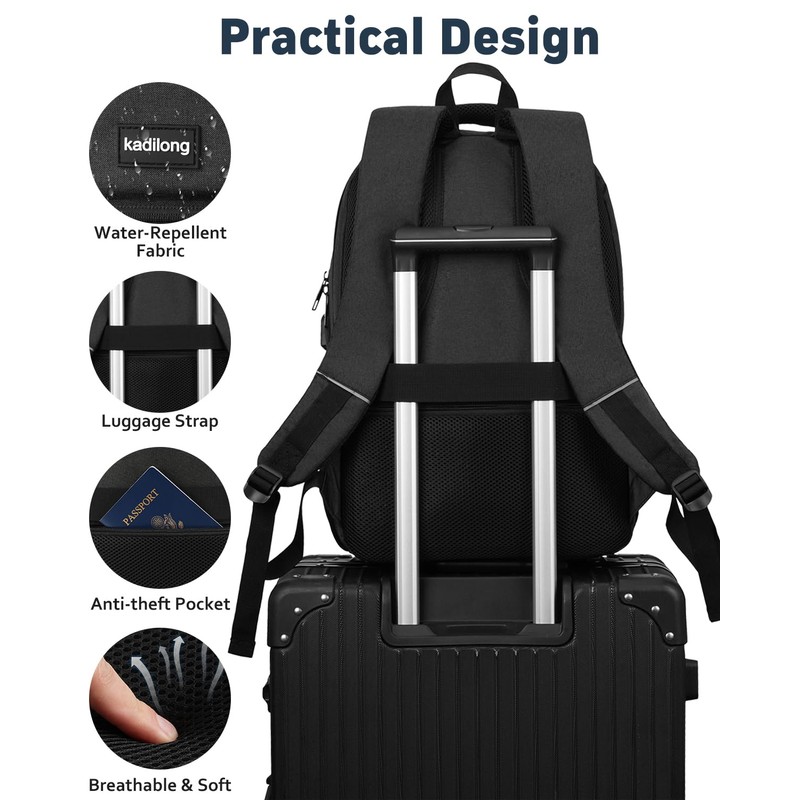 kadilong School Backpacks for Teen Boys Laptop Backpack Men,Bookbag College
