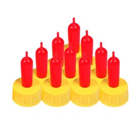 Lucky Farm Lamb Rubber Pacifier Milk Drink Nipples 10pcs for Feeding Sheep Goat Lamb Puppy