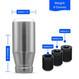 Amazing AUTO Manual Racing JDM Type-R Style 5 Speed Universal Gear Shift Knobs Fit Compatible with Mazda Tacoma STi Nismo 2004 Honda Accord Subaru