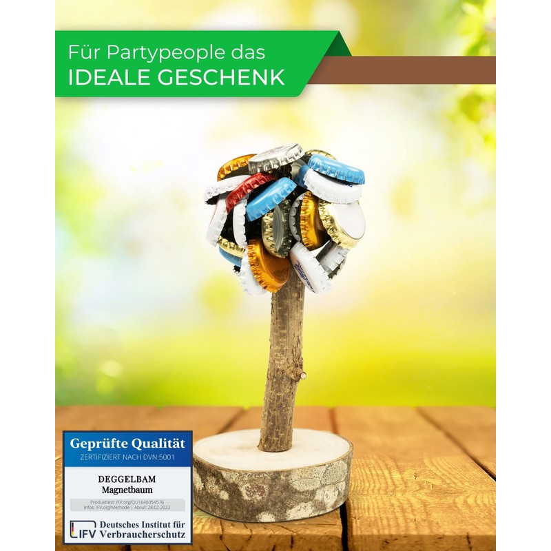 Deggelbam the lid tree, magnetic tree, bottle cap tree, drinking