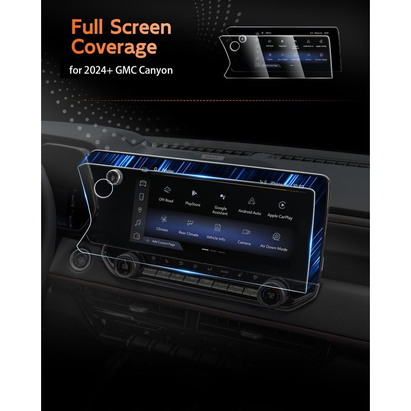 CDEFG For 2024 2025 2026 GMC Canyon Screen Protector -