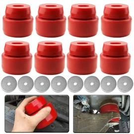 Body Mount Bushing Kit Fits for 1999-2014 Chevy Silverado & Sierra 1500/2500 2WD/4WD Polyurethane Body Cab Mounts Replace 7-141 Red (24PCS)