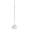 OnStage On-Stage MS7201QTR Quarter Turn Round Base Microphone Stand, White