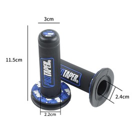 GIONAR 1 Pair Motorcycle Handlebar Grips, Universal Non-Slip Gel Motorbike Grips, 7/8" 22mm Motorcycle Handle, Fit for Off-road, Pitbike, Enduro, Durable Rubber Motorcycle Grips, Motorcycle Handlebar