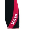 SEAC Youth Ciao Kid Shorty Wetsuit with Front Zipper, Black/Red,