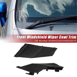 ACROPIX Front Windshield Wiper Cowl Cover Extension Trim Wiper Cowling Plastic Panel Fit for Toyota Corolla 2014-2019 No.5508402250/5508302010 - Pack of 2
