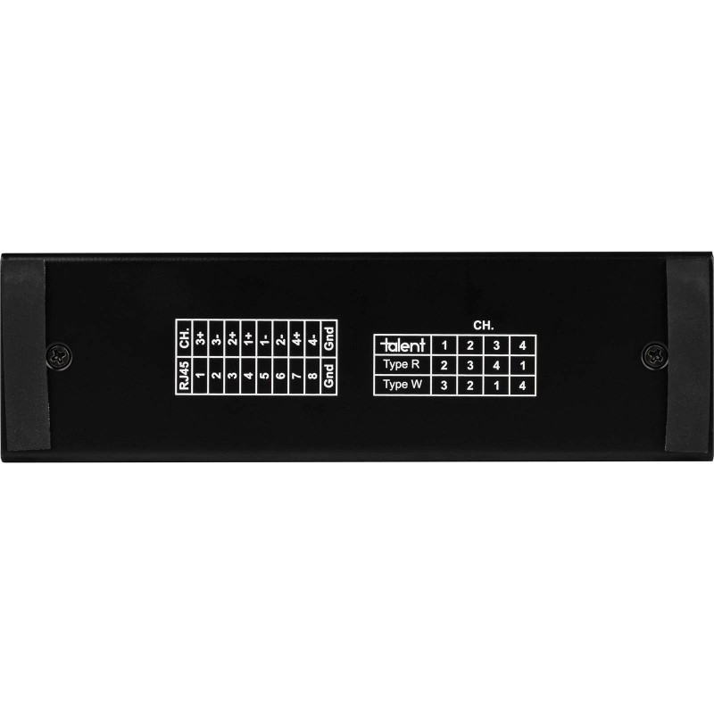 Talent K9-RX4 4 Channel Cat5 XLR Audio Snake Box