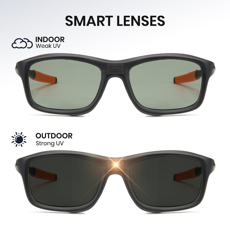 Cyxus P1176 0.1 Second Dimmable Sunglasses, Polarized Sunglasses, Blue Light