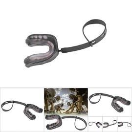 Adult Face Mask with Food Grade EVA Gel FTM Pad Optimal Protection for Boxing Basketball Rugby (Black)