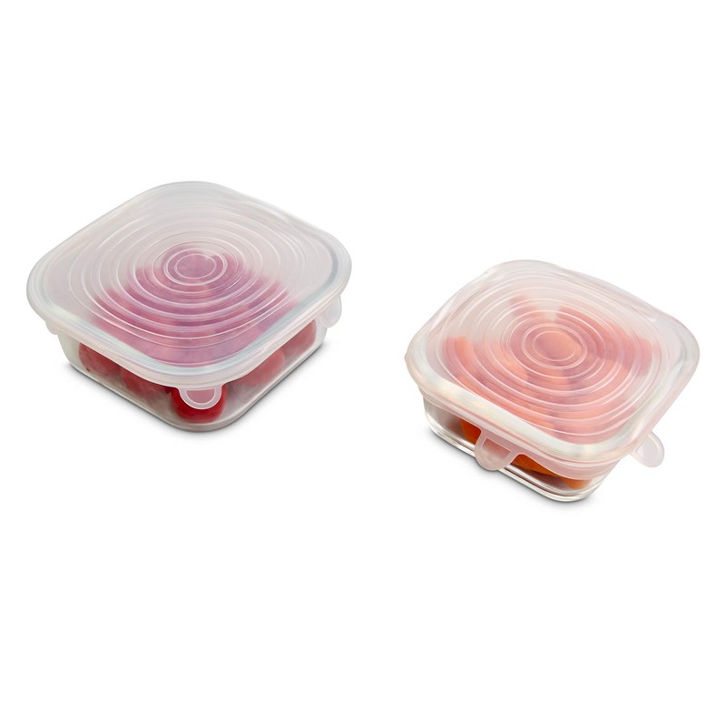 HIC Kitchen Reusable Stretch Food Storage Lids, Silicone, 13-Piece Set,