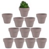 Yishang 1.9 Inch Tiny White Terracotta Pots Pack of 12-Small