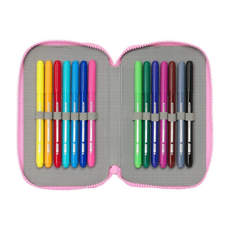 Safta GABBY'S DOLLHOUSE PARTY School Pencil Case for Kids, Colourful