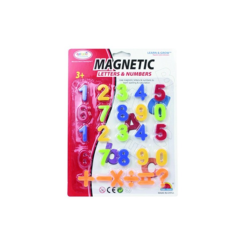 First Classroom Magnetic Numbers & Symbols in a Blister Card,