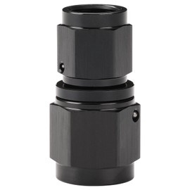 Podavelle 4AN Female to 6AN Female Flare Swivel Coupler Reducer Fitting Adapter Union Straight Aluminum Black