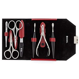 ZOHL Solingen Professional Manicure Set With Cuticle Clippers SHARPtec Made in Germany (GRA-L67)