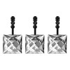 Sunlit Luxury Design Square Clear Diamond Crystal Gem Bling with