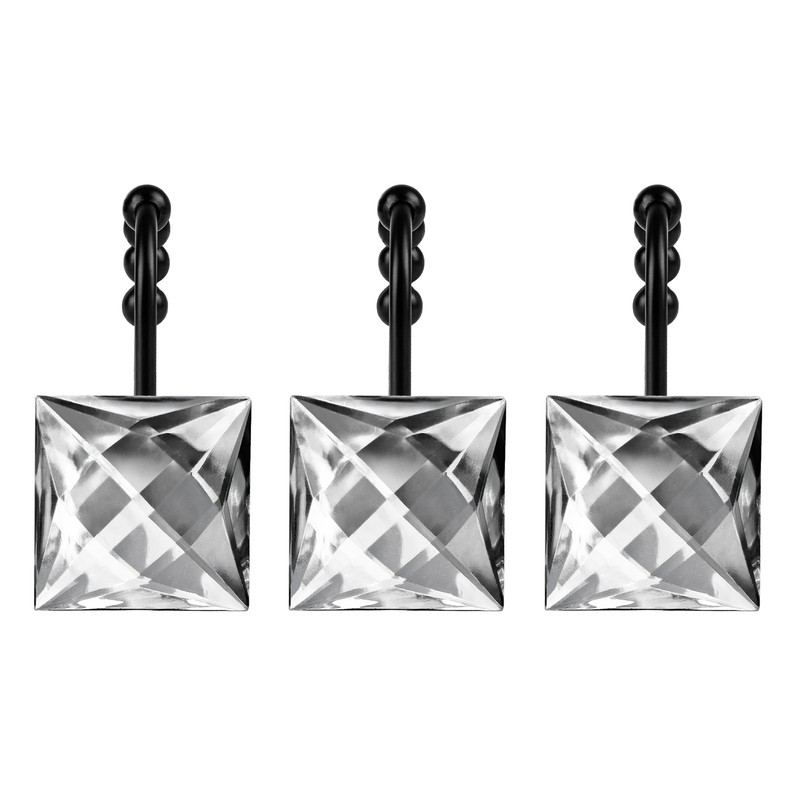 Sunlit Luxury Design Square Clear Diamond Crystal Gem Bling with