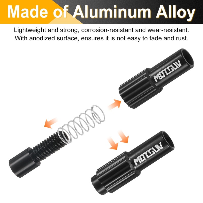 sourcing map 2pcs Bike Inline Cable Adjuster Aluminum Alloy Brake