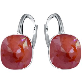 Silver Earrings Exclusive Brand Crystal Designs – High-Quality Silver 925 Earrings for Women in Various Shades and Colours, Sterling Silver, Cubic Zirconia