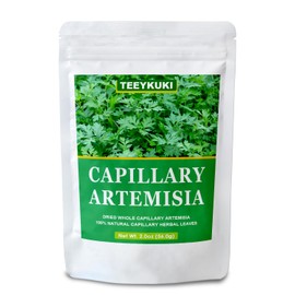 Dried Capillary Artemisia Leaves, 2.0oz(56g), Premium Dried Whole Capillary Artemisia Herbal Leaf, Capillary Loose Leaves, Sun Dried