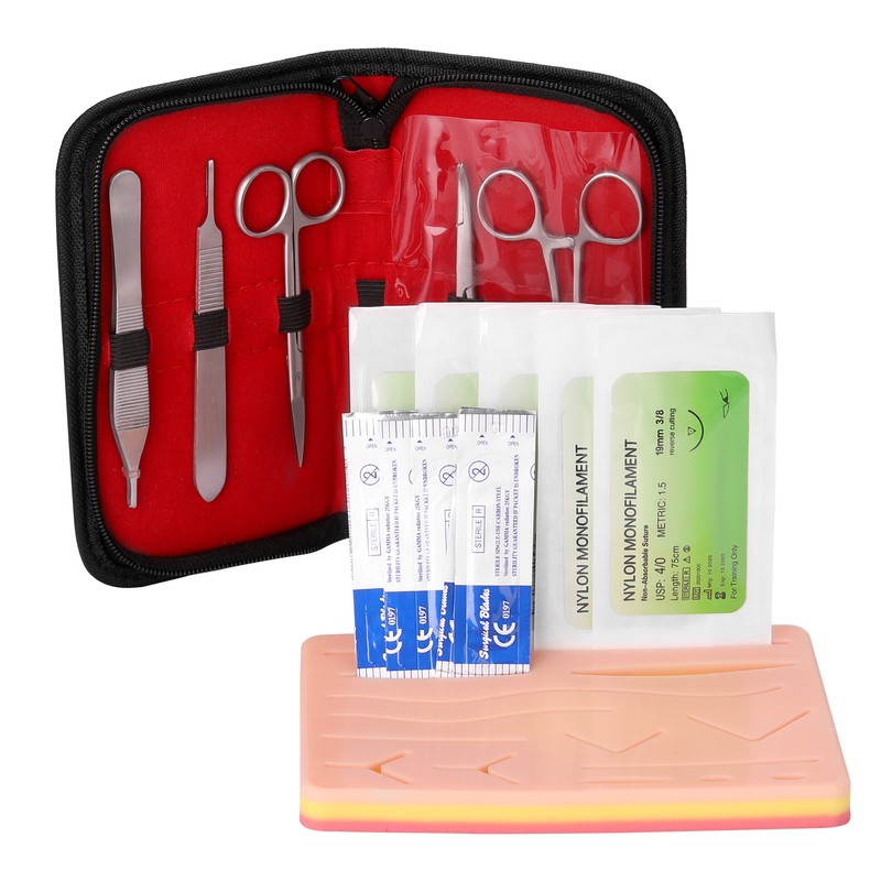Surgicals Suture Exercise Training Kit Silicone Surgicals Skin Suture Training