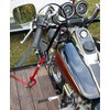Camco Motorcycle Wheel Chock with Handlebar Straps | Keeps Your
