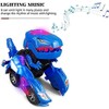 Transforming Dinosaur Toys,Toys Car,Glow Rack Tracks Car, Transforming Dinosaur Car,Automatic