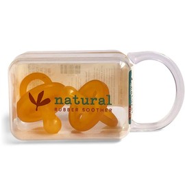 Natural Rubber Soother Rounded - Large (6+ Months) X 2