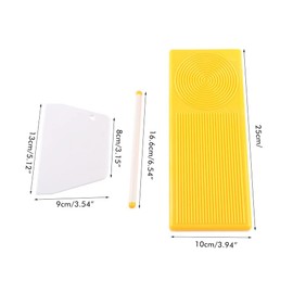 Fencelly Gnocchi Board Tool, Plastic Cutter Rolling Pin Making Macaroni Pasta and Gnocchi Maker Manual Kitchen Tool