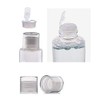4 x 150ml Empty Clear Travel Bottles with Flip Lid