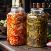 2 Gallon Glass Jar with Airtight Lid, 1 Pack Glass