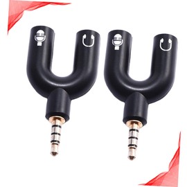 OSALADI 2pcs y Splitter Audio Adapter Cable Male to Dual Female Headset Converter for Mobile Phones Microphones and Computers Design Compact and Portable for Easy Use