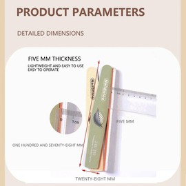 ‌Taoluwin 5Pcs Nail Files, Washable Emery Boards with 100/120/150/180/240 Grits, 5mm Thick Sanding Buffing Files for Acrylic Nails