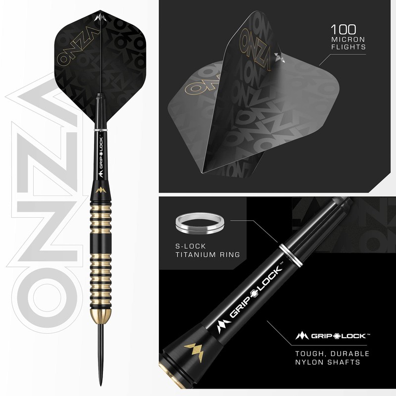 Mission Darts D1578 Onza | 24g Professional Steel Tip Darts