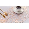 YATOJUZI Rose Gold Table Runner, 33 Ft Metallic Foil Thin