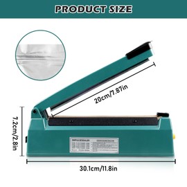 Bordeag Heat Sealer 200 mm Film Welding Machine, Beam Welding Machine, Bag Sealer Sealer Sealing Machine, Hand Operated Welding Device for PP and PE Bags