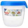 Curver Food Container Round 0,4l in Transparent/Blue, 15 x 10