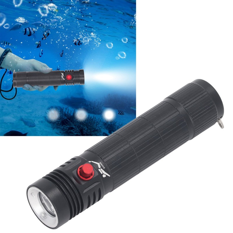 5000LM Diving Light LED Dive Flashlight 3 Lighting Modes Underwater